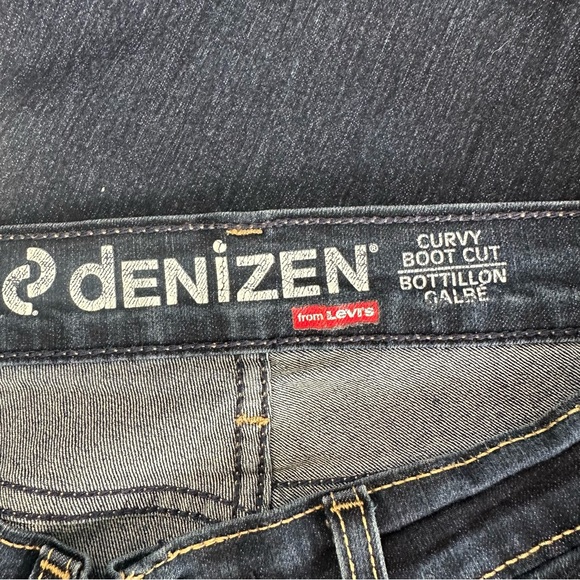 DENIZEN from LEVI’S Curvy Boot Cut Denim Jeans Size 10 - Picture 11 of 14
